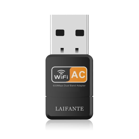 PIX-LINK USB Wifi Adapter for Desktop PC, 600Mbps Dual Band 2.4G/5GHz Wireless Network Adapter Mini WiFi Dongle for Laptop Supports Windows 11/10/8/8.1/7/Vista/XP/2000, Linux, Mac OS