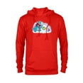thumbnail image 1 of PIXAR Monsters Inc. Mike, Sully & Boo Holiday Snowball - Pullover Hoodie for Adults - Customized-Red, 1 of 5