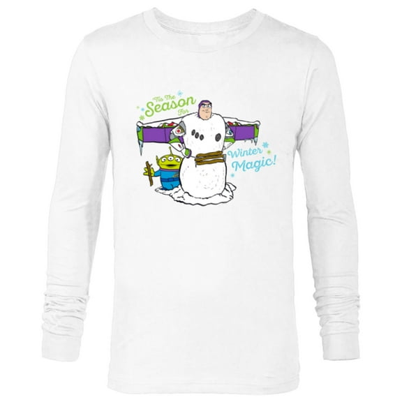 PIXAR Toy Story ‘Tis The Season For Winter Magic Holiday - Long Sleeve T-Shirt for Men - Customized-White