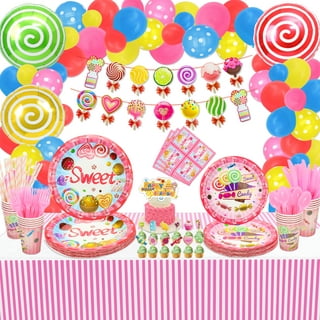 Rainmae 50 Pcs Candyland Goodie Gift Bags, Lollipop Gift Bags,  Candy Party Favors Bags, Treat Bags, Family Goody Bags for Sweet Candy Theme  Kids Birthday Wedding Baby Shower Party Supplies Decoration 