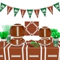 thumbnail image 1 of PIXHOTUL Football Party Decorations - 162 Pcs Football Party Supplies Including Football Plates, Napkins, Cups, Banner, Football Tablecloth for Game Day Sports Themed Birthday Party Supplies, 1 of 7