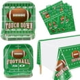 thumbnail image 1 of PIXHOTUL Football Theme Party Supplies and Decorations, Green, Serves 20 (81 Pieces), 1 of 8