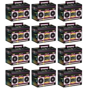 PIXHOTUL Novelty Boom Favors Boxes - 80s Theme Boom Box 80’s Theme Retro Decorations 1980s Hip Hop Party Supplies Table Centerpieces for Retro Party, Hip Hop Party, 80s Theme party