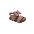 thumbnail image 1 of PIXIE BLOOM Toddler Girl's Sandals – Cute Footbed Sandals and Flat Summer Shoes with Puffy Bow, 1 of 8