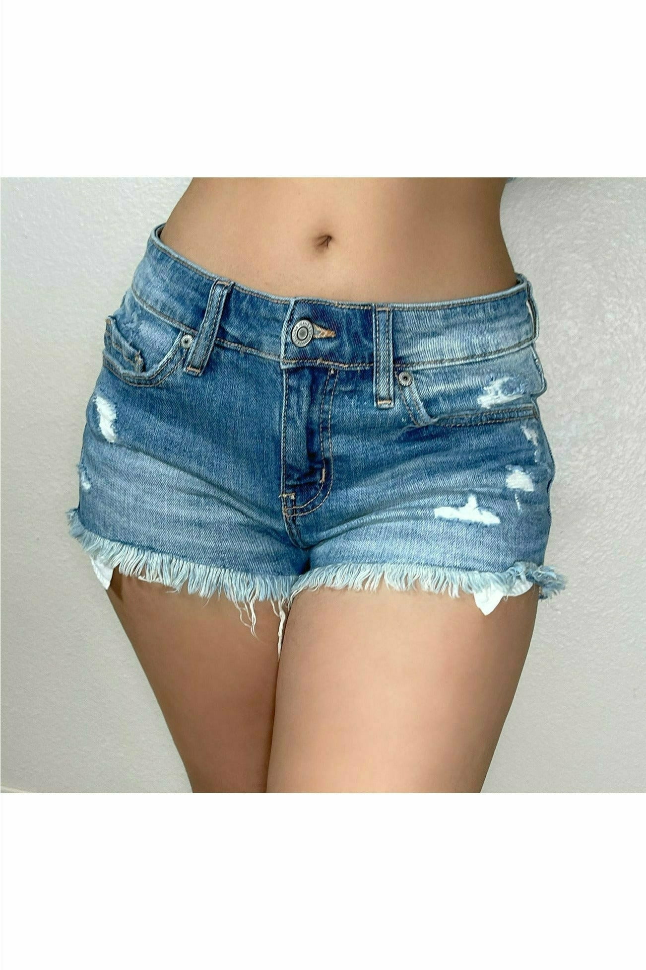 PIXIE LOW RISE CUT OFF SHORTIE SHORTS B-10 - Walmart.com