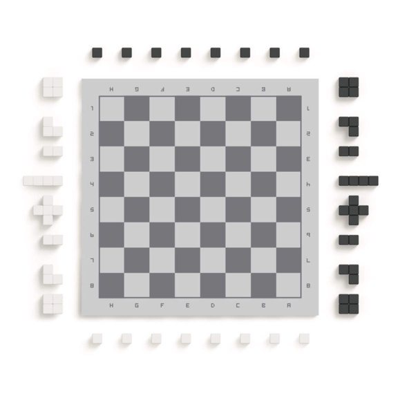 PIXIO Chess - 70 Magnetic Blocks | Magnetic Building Toy & STEM Construction Set + Free App