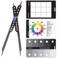 thumbnail image 1 of Proportional Divider Drawing Tool for Artists by Pixiss, Gray Scale Value Finder, Color Wheel and Artists View Catcher Finder, 1 of 9