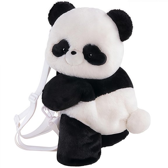 PIXIUTANK 15'' Ultra-Soft Panda Plush Backpack - Adorable Stuffed Animal Bookbag, Unique Gift for Birthdays Travel & Everyday Adventures A101