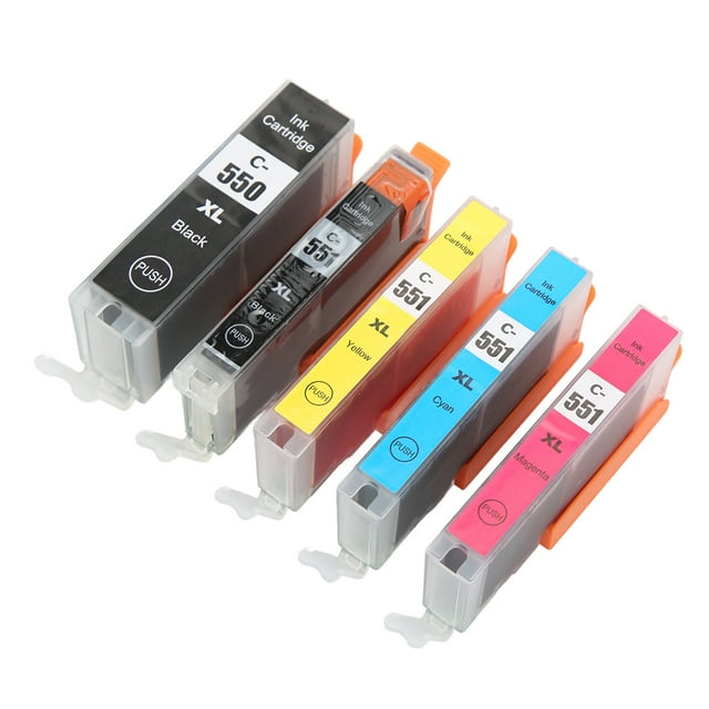 PIXMA IP8750 Printer Ink Cartridge Set - 5 Colors BK C M Y No Fading ...