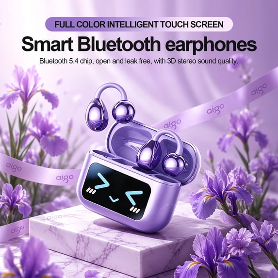 PIXNMO Bluetooth 5.4 Earbuds with Touch Screen Case - Walmart.com