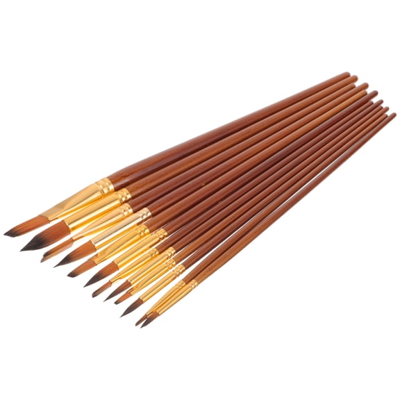 PIXNOR 12 Pcs Paint Art Brushes Fine Details Paintbrush 32x1.5cm