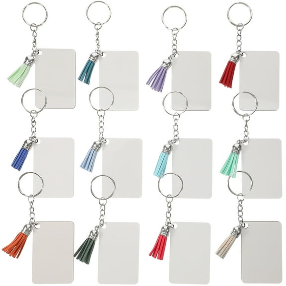 PIXNOR  20 Sets Dispenser Heat Transfer Key Chain Collage Keychains Hanging Decors