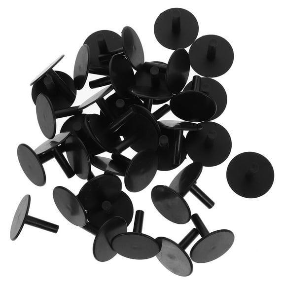 PIXNOR  40 Pcs Floating Pool Toys Holders Ducks Monitor Stands Black