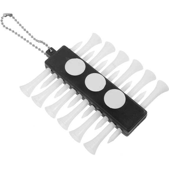 PIXNOR Tee Stand Hanging Tee Holder Plastic Golfs Tees Organizer Golfs Ball Supply