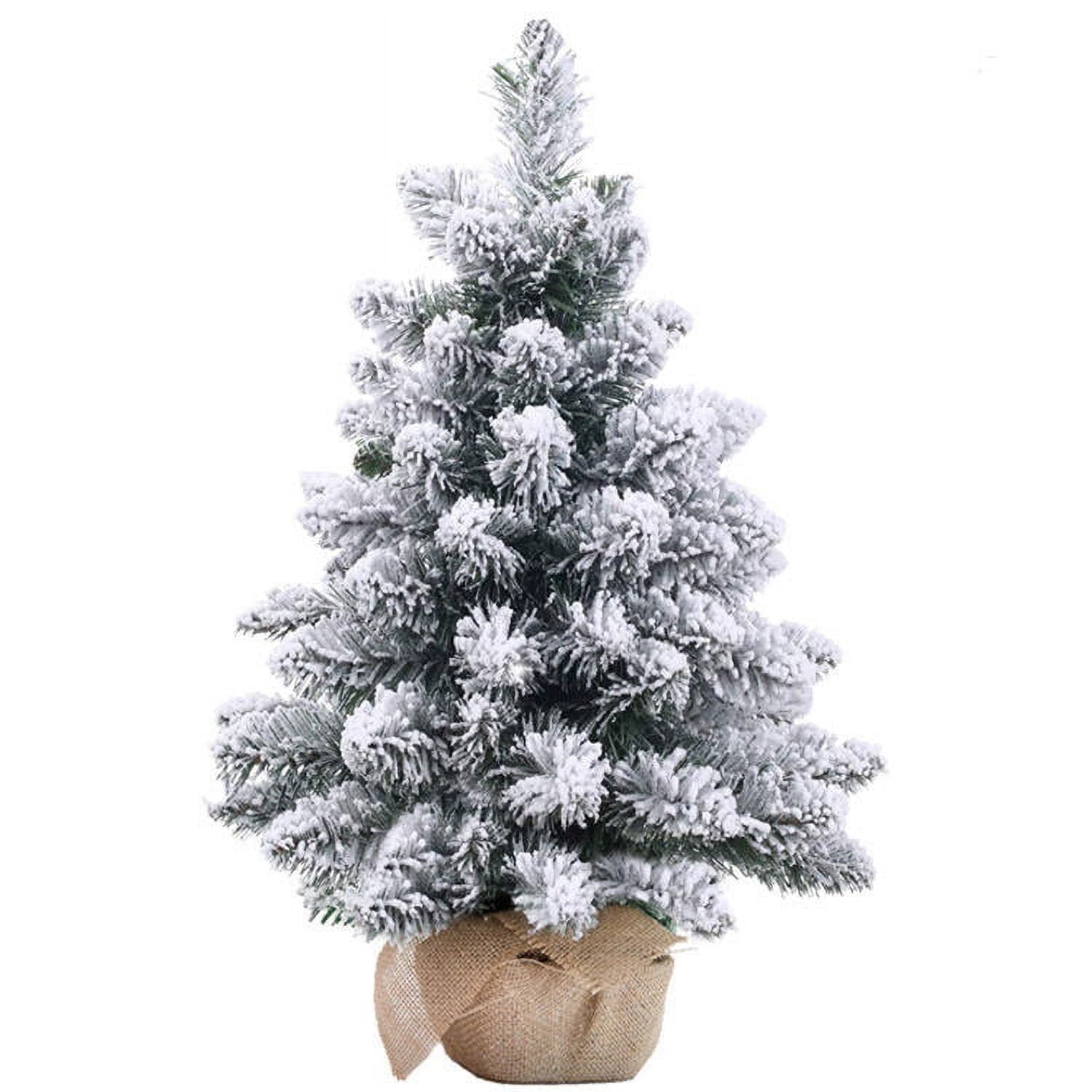 PIXWS Melliful Small Prelit Tabletop Christmas Tree, Artificial Mini
