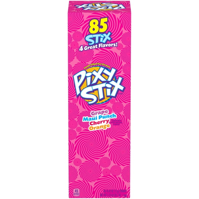 PIXY STIX Candy Filled Fun Straws Packs, 0.42 oz (85 Count) - Walmart ...