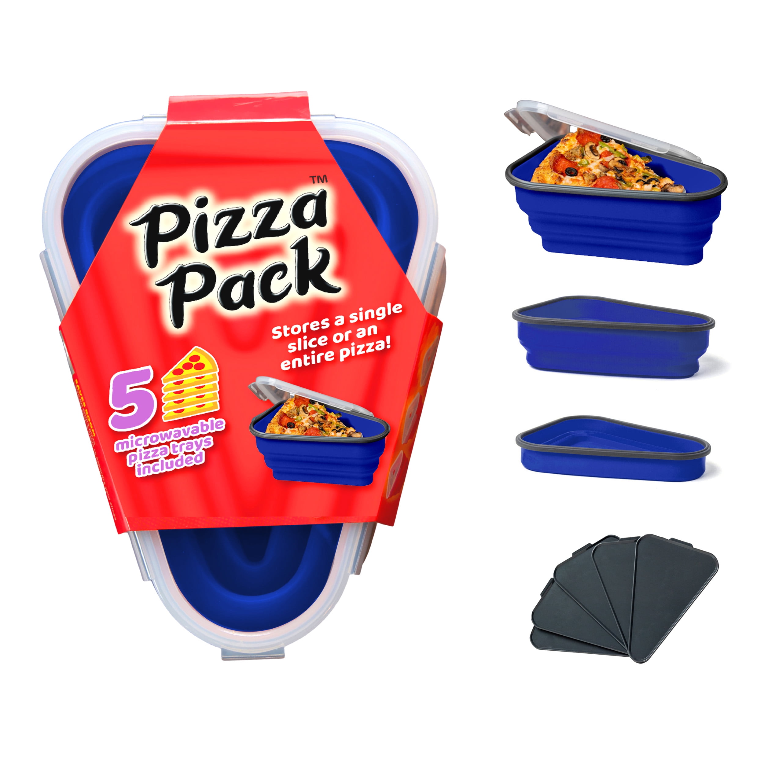Dropship Reusable Pizza Storage Container With Microwavable Serving Trays -  Adjustable Pizza Slice Container To Organize & Save Space - BPA Free,  Microwave, & Dishwasher Safe to Sell Online at a Lower