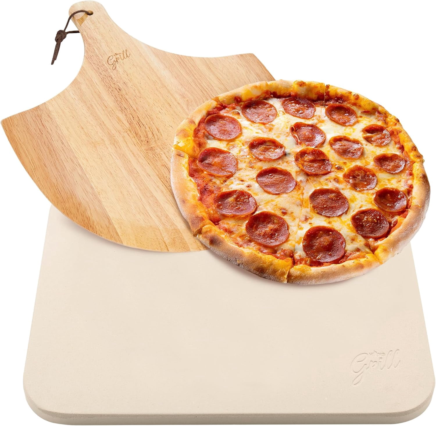 Set De 2 Pelles à Pizza En Bois Semi-circulaires - Pour Four Et Four à Pizza - Accessoire De Cuisson Pour Pizza Maison Et Pain - 4