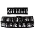 thumbnail image 1 of PIano Keys 2 Holes Row Metal Grommets Stitched Canvas Fabric Military Web Belt, 1 of 3