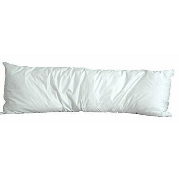 PIllowtex White Goose Down and Feather Body Pillow - 20 Inches x 54 Inches