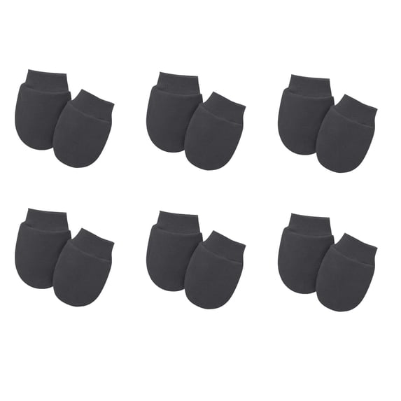 PInxai 6pc Gloves for Kids Solid Color Cute Mittens Girls Boys Gloves Protective Hand Covers Gloves Daily Wear,Dark Gray,Free Size