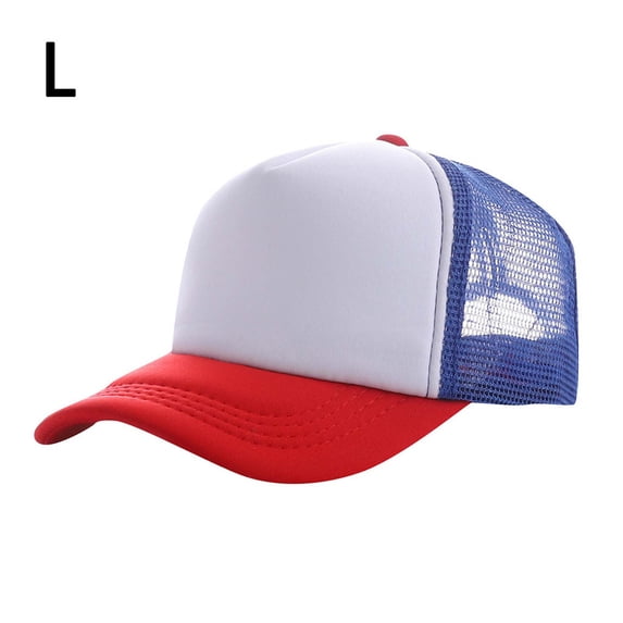 PInxai Boys Girls Baseball Caps Mesh Breathable Sports Caps Color Block Visor Cap Outdoor Sun Protection Quickly Dry Caps,L,