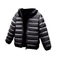 thumbnail image 1 of PInxai Fall Kids Coats Quilted Long Sleeve Hooded Casual Comfy Girls Boys Jackets Solid Color Outwear with Pockets, 1 of 3