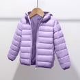 thumbnail image 1 of PInxai Fall Kids Coats Quilted Long Sleeve Hooded Casual Comfy Girls Boys Jackets Solid Color Outwear with Pockets, 1 of 3