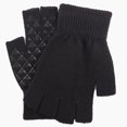 thumbnail image 1 of PInxai Fingerless Gloves for Women and Men Knitted Warm Gloves for Cold Weather Half-Finger Solid Color Unisex Gloves,Black,Free Size, 1 of 7