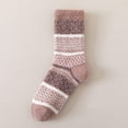 thumbnail image 1 of PInxai Socks for Women Fleece Comfortable Warm Thick Cute Slipper Socks Casual Thermal Floor Trendy Socks Winter,Brown,Free Size, 1 of 3