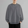 thumbnail image 1 of PInxai Sweatshirts for Men Oversized Long Sleeve Pullover Crewneck Vintage Loose Tops Fall Fashion, 1 of 7