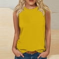 thumbnail image 1 of PInxai Tank Tops for Women summer casual Athletic Workout Tops Round Neck Sleeveless Blouses Running Tee S-5xl, 1 of 4