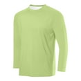 thumbnail image 1 of PInxai Tops for Men Crewneck Long Sleeve Drop Shoulder Workout Running Loose Tee Shirts Solid Color, 1 of 2