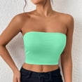thumbnail image 1 of PInxai Tube Tops for Women Strapless Backless Going out Tops Skinny Streetwear Clubwear Crops Tops Summer Fashion, 1 of 4