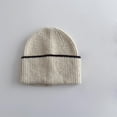 thumbnail image 1 of PInxai Winter Hats for Boys Girls Warm Knitted Windproof Pullover Hats Kids Comfy Stretchy Casual Outdoor Hats,Beige,Free Size, 1 of 3
