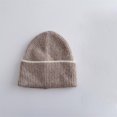 thumbnail image 1 of PInxai Winter Hats for Boys Girls Warm Knitted Windproof Pullover Hats Kids Comfy Stretchy Casual Outdoor Hats,Khaki,Free Size, 1 of 3