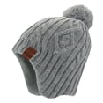 thumbnail image 1 of PInxai Winter Hats for Kids Warm Windproof Ear Protection Knitted Pullover Caps with Pom Outdoor Hats,Gray,100, 1 of 7