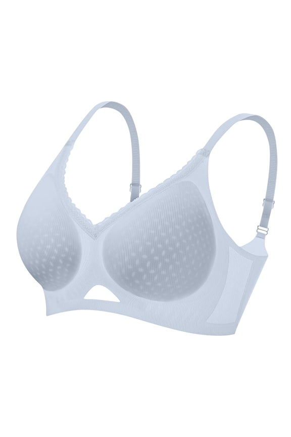 Wireless Bras for Women Full Coverage Lace Bras Supportive Comfy Breathable Everyday Wear Push up Bras