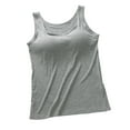 thumbnail image 1 of PInxai Womens Tank Tops with Built in Bras Sleeveless Round Neck Basic Tee Loose Fitting Casual Comfy Summer Shirts, 1 of 4