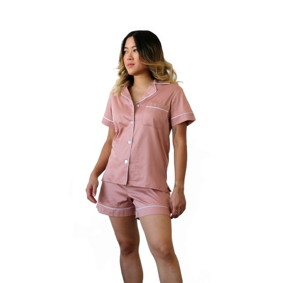 PJ Confidential Women's Olive Short Sleeve and Shorts Cotton Pajama Set, Sizes S-L
