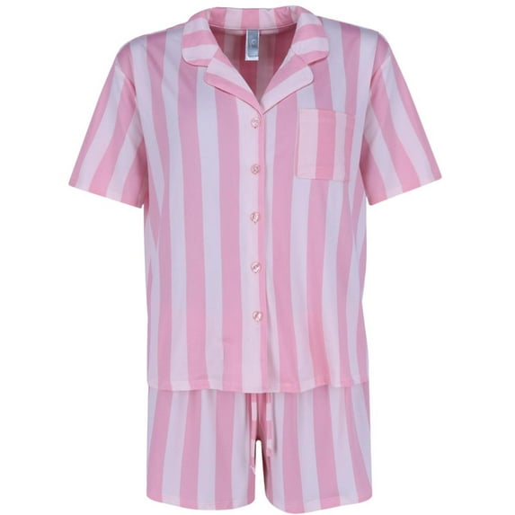 PJ Couture Button Down Notch Collar Short Set (Women)