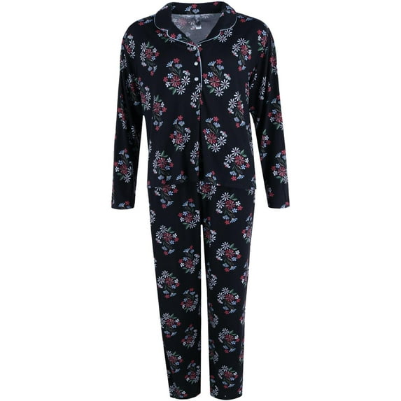 PJ Couture Floral Notch PJ Pant Set (Women)