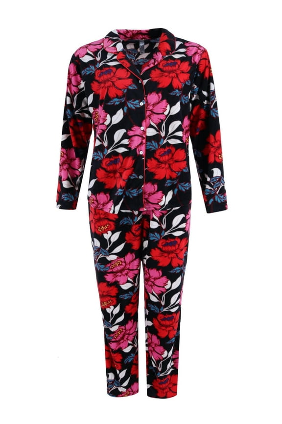 Floral Notch Pajama Set (Women)