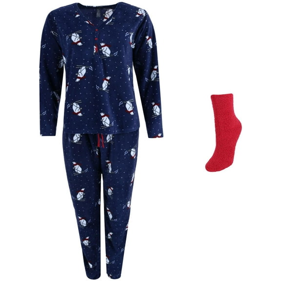 PJ Couture  Polar Bear Henley and Jogger Sleep Set (Women)