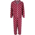 thumbnail image 1 of PJ Couture  Polka Dot Print Notch Collar Long Pajama Set (Women's Plus), 1 of 4