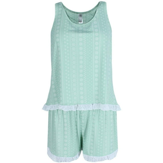 PJ Couture Sleeveless Lacy Matching Short Set (Women)