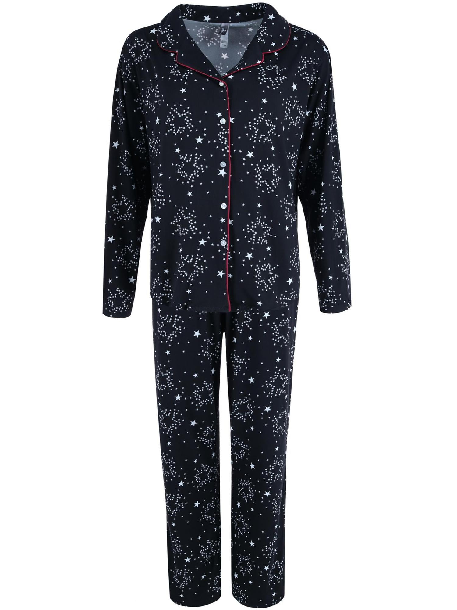 PJ Couture Star Print Pajama Set (Women's Plus) - Walmart.com