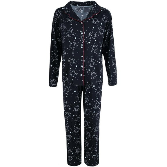 PJ Couture  Star Print Pajama Set (Women's Plus)