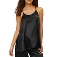 thumbnail image 1 of PJ Harlow BLACK Anne Satin Sleep Cami Top, US Medium, 1 of 2