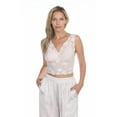thumbnail image 1 of PJ Harlow Colette Lace Hand Beaded Sleeveless Crop Top, 1 of 1